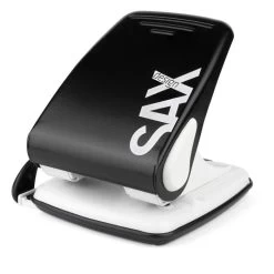 Sax Locher Design 518, 0-518-19, Schwarz, Registraturlocher, Stanzleistung Ca. 40 Blatt