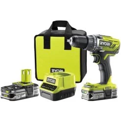Ryobi Akku-Bohrschrauber R18DD3-215S, 18V / 1,5Ah, Mit 2 Akkus Und Tasche
