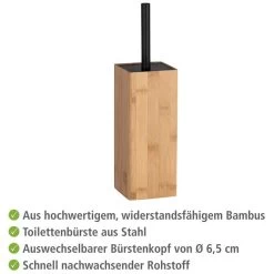 Wenko WC-Bürste Padua Bambus, Braun, Bürstenhalter Aus Bambus -Haushaltsprodukte Geschäft e89201640ce12867937f06649ce4ab15cf05e534 wc buerste wenko padua bambus braun
