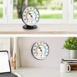 TFA Thermo-Hygrometer 45.2033 Analog, Standfuß, Verchromt -Haushaltsprodukte Geschäft ea19277dd49d50a875633e3dc3b6ea1db0457a8b thermo hygrometer tfa 45.2033 innen