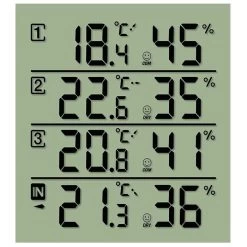 Bresser Thermo-Hygrometer Temeo Hygro Quadro, Für Innen Und Außen, Inkl. 3 Funk-Sensoren -Haushaltsprodukte Geschäft ea57c8b26fc0baab24565885aafe528ab0c358b1 thermo hygrometer bresser temeo hygro quadro funk