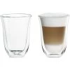 DeLonghi Kaffeegläser 5513214611 Latte Macchiato, Doppelwandig, 220ml, 2 Stück