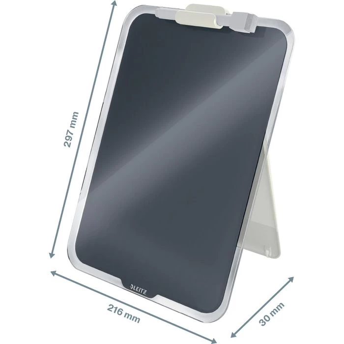 Leitz Notizboard 3947-00-89, Cosy, 29,7 X 21,6cm, Desktop-Notizboard, Für DIN A4, Aus Glas, Grau 6 Leitz Notizboard 3947-00-89, Cosy, 29,7 X 21,6cm, Desktop-Notizboard, Für DIN A4, Aus Glas, Grau - Image 6