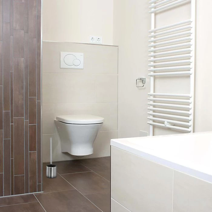 Bremermann WC-Bürste WC-Garnitur, Silber, Bürstenhalter Aus Edelstahl, Inkl. 3 Ersatzköpfe 2 Bremermann WC-Bürste WC-Garnitur, Silber, Bürstenhalter Aus Edelstahl, Inkl. 3 Ersatzköpfe - Image 2