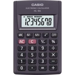 Casio Taschenrechner HL 4A, 8-stellige LCD-Anzeige