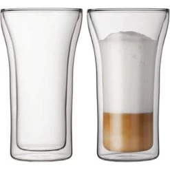Bodum Kaffeegläser Assam 4547-10, Doppelwandig, 400ml, 2 Stück