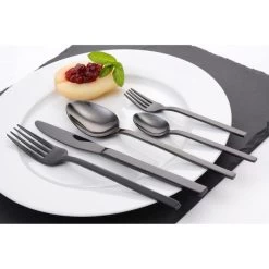 Gräwe Menümesser Lissabon, Edelstahl - Titan, Rostfrei, Schwarz, Set 6 Stück -Haushaltsprodukte Geschäft f682999fe8ab762aa1ebed3edde31a0e65577a1c menuemesser graewe lissabon edelstahl titan