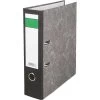 Böttcher-AG Ordner, A4, Breit, 80mm, Karton, Schwarz, Wolkenmarmor