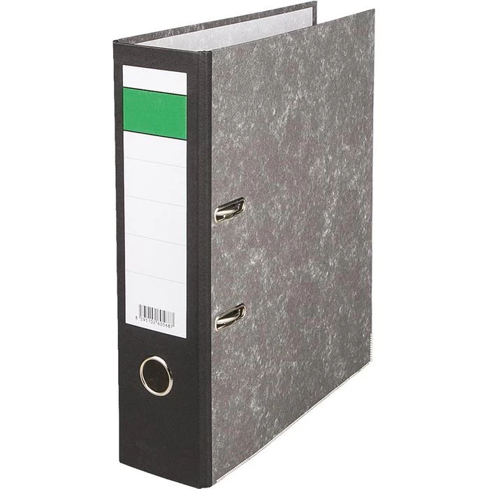 Böttcher-AG Ordner, A4, Breit, 80mm, Karton, Schwarz, Wolkenmarmor 1 Böttcher-AG Ordner, A4, Breit, 80mm, Karton, Schwarz, Wolkenmarmor