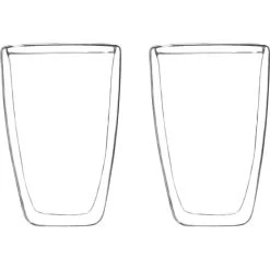 Böttcher-AG Kaffeegläser Latte Macchiato, Doppelwandig, 400ml, 2 Stück