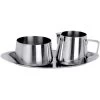 Contacto Milch-Zucker-Set 114015, Edelstahl, Silber, Inkl. Tablett