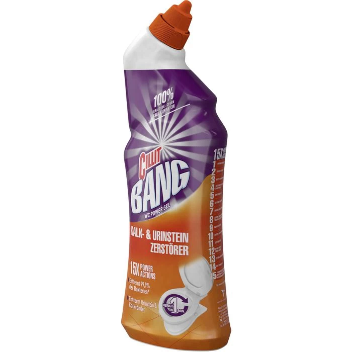 Cillit-Bang WC-Reiniger WC Power Gel, Kalk- & Urinstein Zerstörer, Desinfiziert, 750ml 3 Cillit-Bang WC-Reiniger WC Power Gel, Kalk- & Urinstein Zerstörer, Desinfiziert, 750ml - Image 3