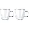 Bodum Kaffeegläser Bistro Tassen 10602-10, Doppelwandig, Mit Henkel, 150ml, 2 Stück