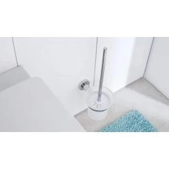 Tesa WC-Bürste Loxx, Weiß / Chrom, Bürstenhalter Aus Glas, Zur Wandmontage -Haushaltsprodukte Geschäft fc48b5fb8876180a3a304bcdfa332131ba57ef5a wc buerste tesa loxx weiss chrom