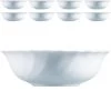 Arcoroc Müslischale Trianon ARC D6883, 16cm, Opalglas, Weiß, Set, 8 Stück