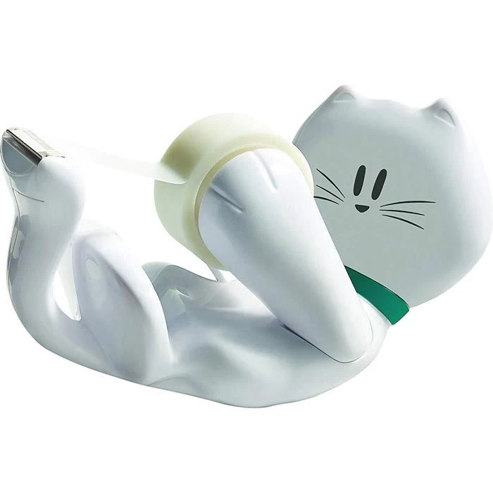 Scotch Klebefilmabroller Magic Cat-810, Weiß, Tischabroller Für Kleberollen 19mm X 33m 1 Scotch Klebefilmabroller Magic Cat-810, Weiß, Tischabroller Für Kleberollen 19mm X 33m