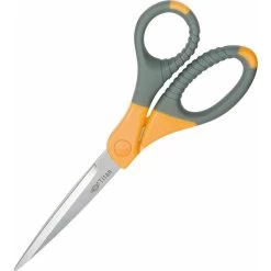 Wedo Büroschere Titan Plus, 9858, 21,5 Cm, Universalschere, Titanbeschichtet, Rostfrei, Grau